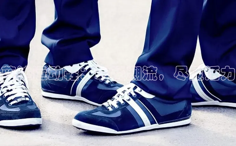意昂体育口阿里尔公司蓝边运动鞋：时尚潮流，尽显活力